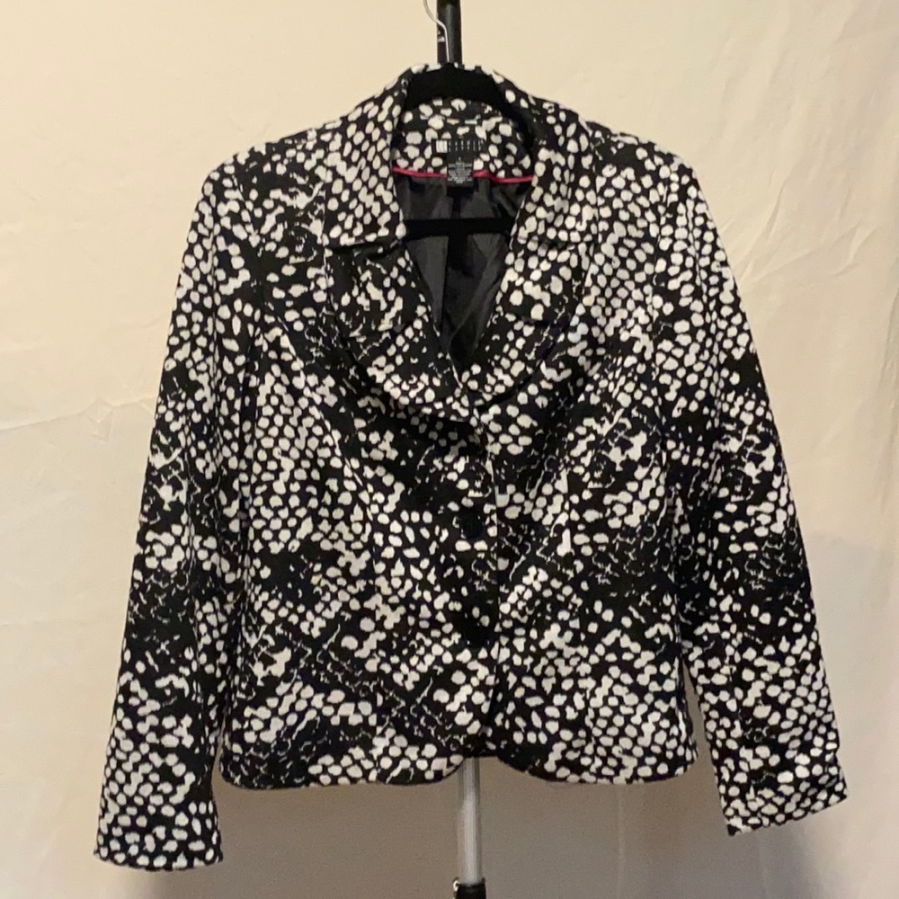 Women’s Carol Little Black and Whit Jacket Sz L